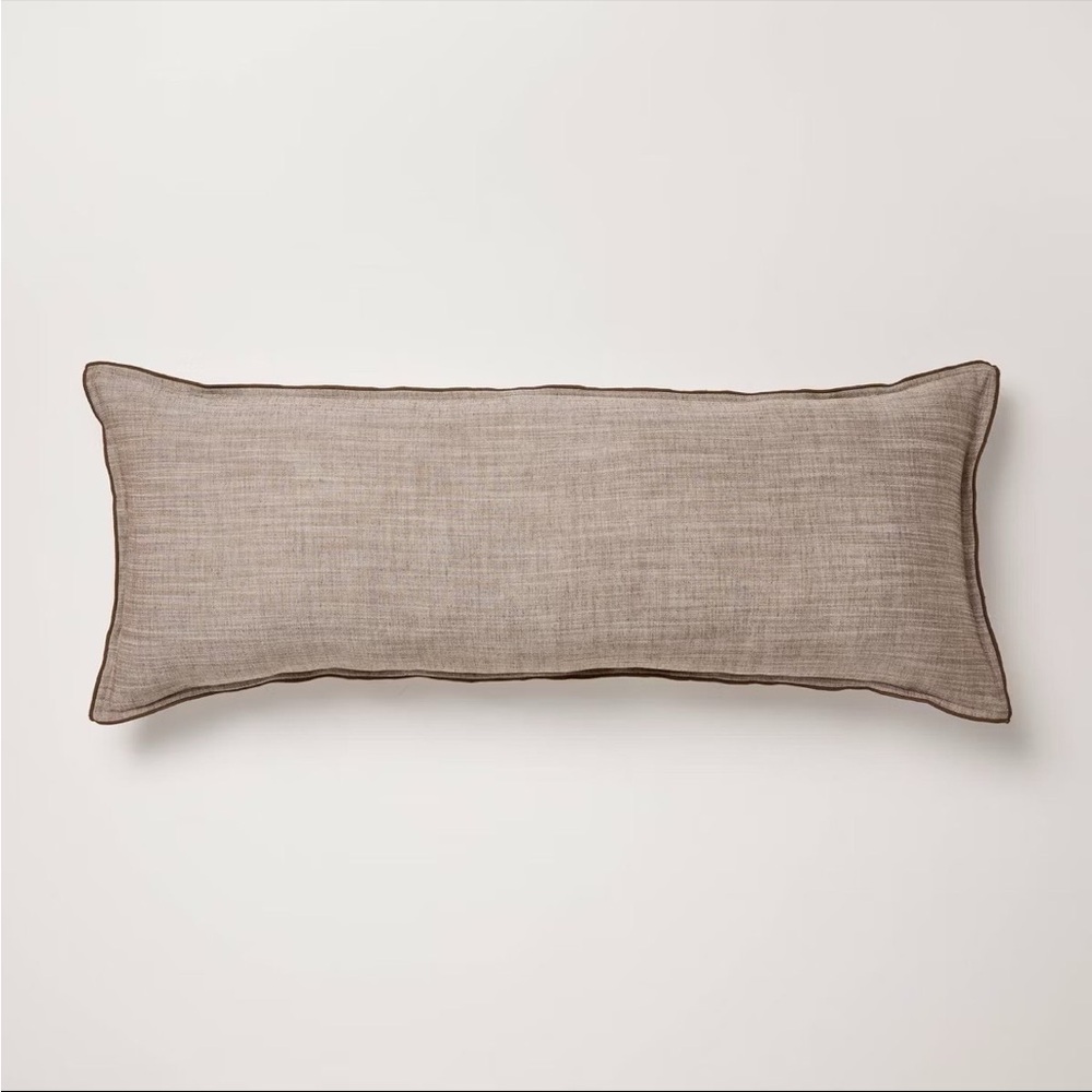 14"x36" Oblong Throw Pillow Brown - Hearth & Hand™ with Magnolia
